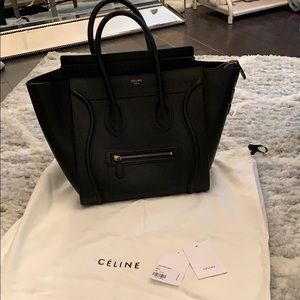 Celine mini luggage tote